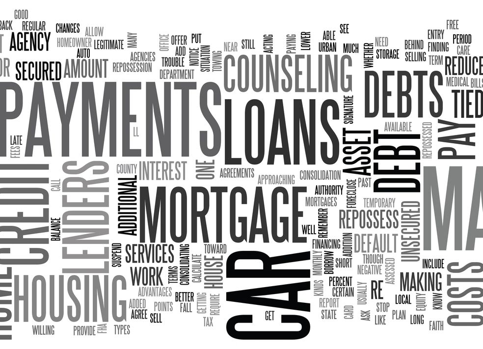 Collage of mortgage terms